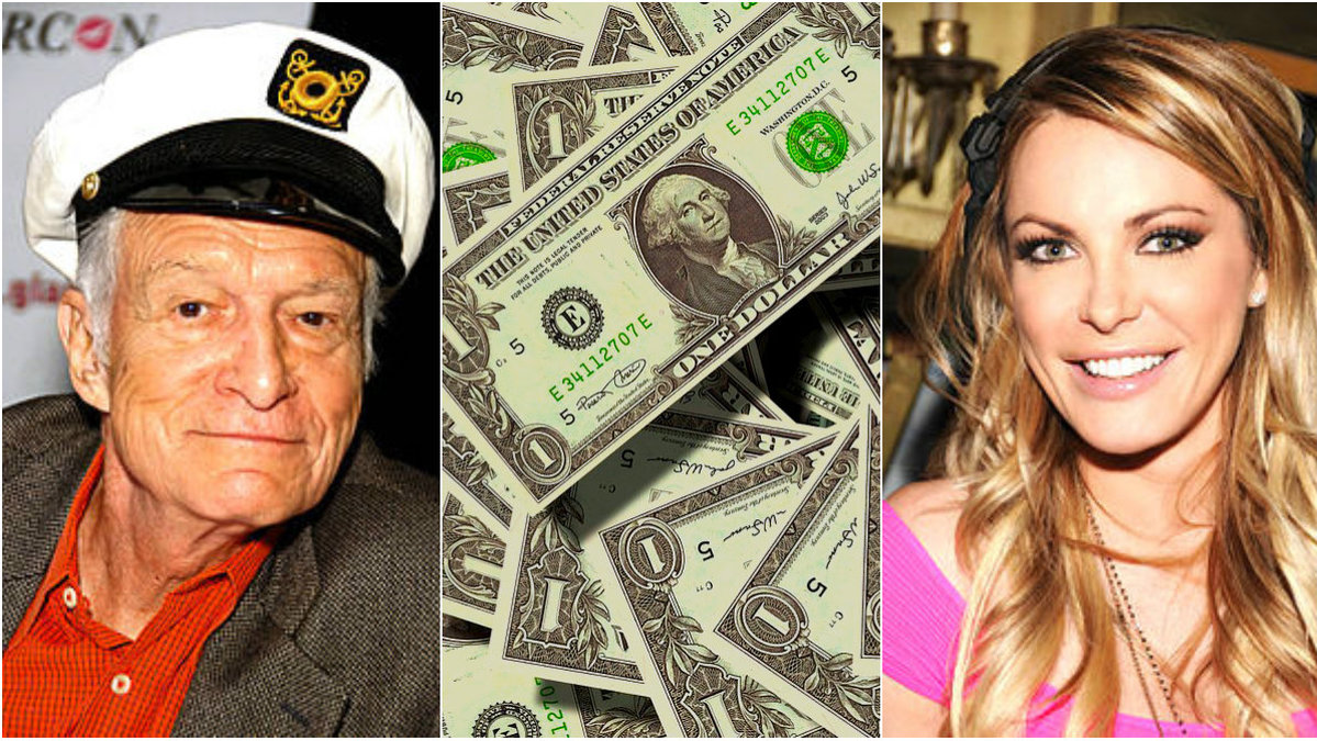 Hugh Hefner och Crystal Hefner, Hughs fru. 