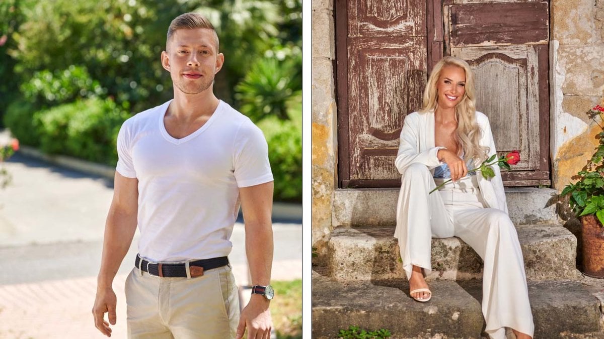 Pontus Bäckman och Julia Franzén i bachelorette 2021