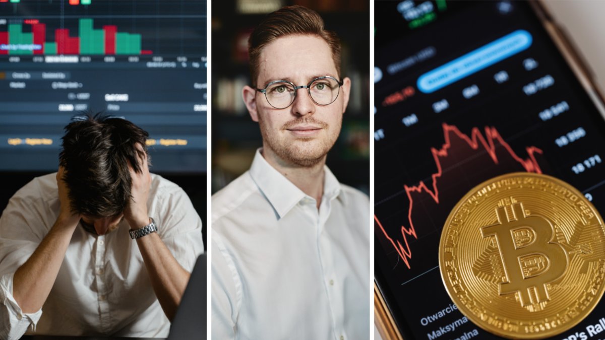 Totte Löfström och genrebild på bitcoin.