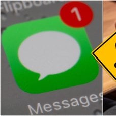 Meddelande-app och mobil.