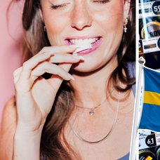 Snus, kvinna ,flaga