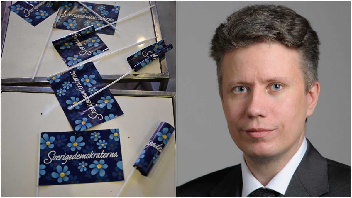 Sverigedemokraternas riksdagsledamot David Lång sjöng ausländer raus under SD:s valvaka.