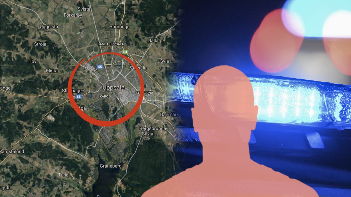 Uppsala, man, polis. 