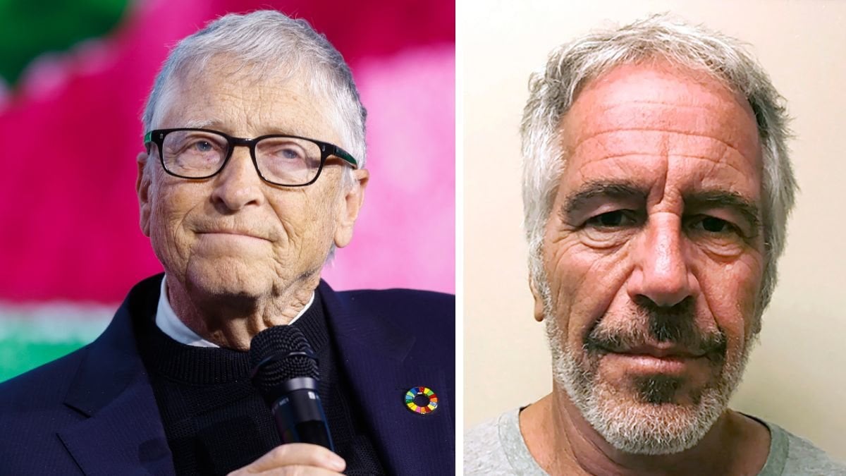 Bill Gates vänster, Jeffrey Epstein höger.