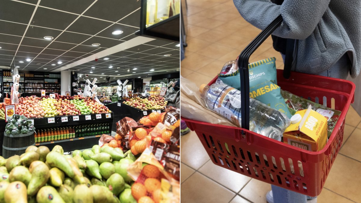Nya varor stjäls i matbutikerna. 