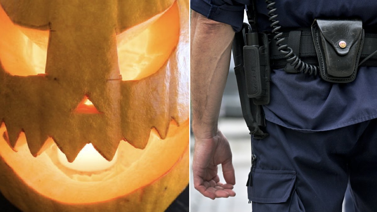 Polisen uppmanar till att inte använda låtsasvapen.