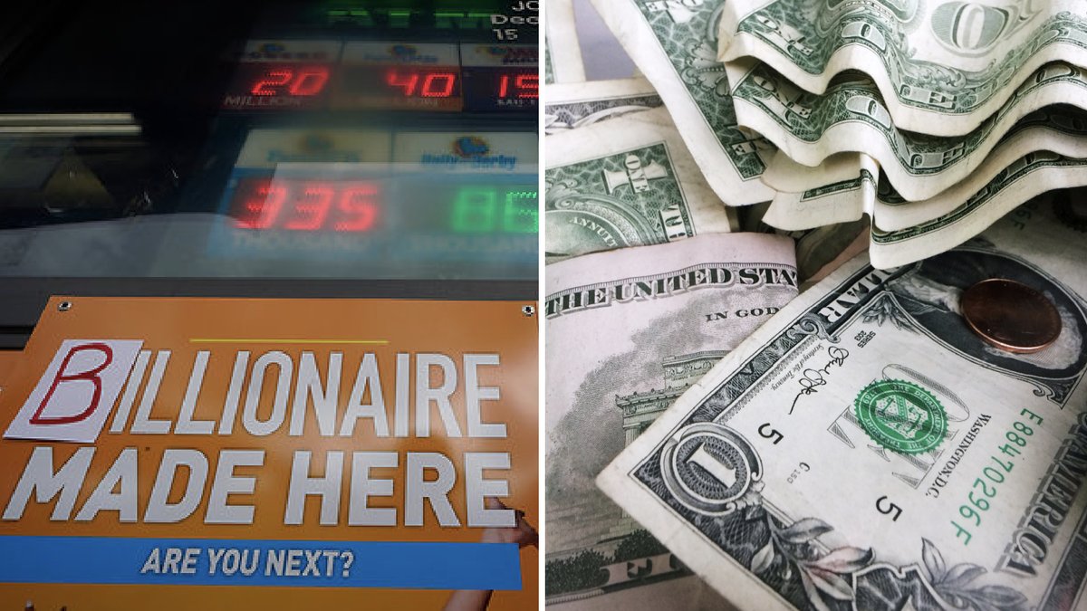 Mannen köpte en lott på bensinmacken och blev otroligt rik.