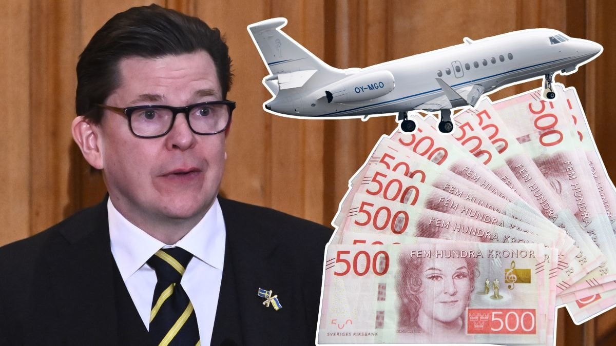 Riksdagens talman Andreas Norlén, privatjet och pengar.