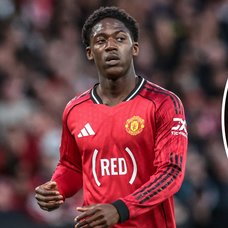 Kobbie Mainoo och Michael Carrick