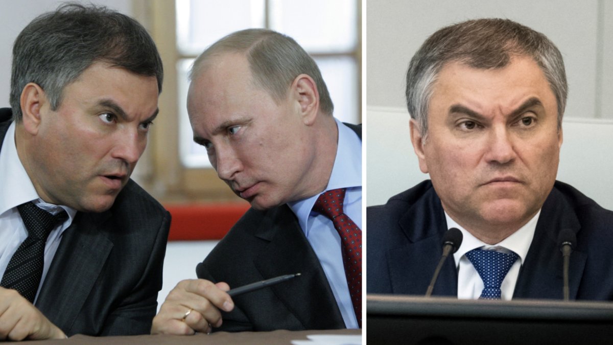 Vjatjeslav Volodin och Vladimir Putin