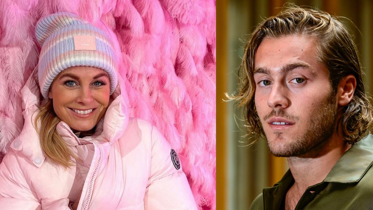 Pernilla Wahlgren och sonen Benjamin Ingrosso