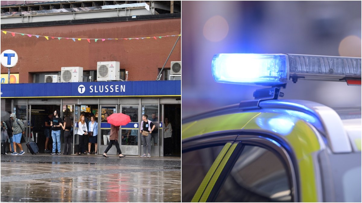 En person har blivit knivskuren på tunnelbanestation i centrala Stockholm.