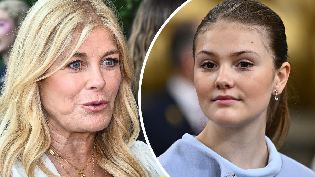 Pernilla Wahlgren och prinsessan Estelle