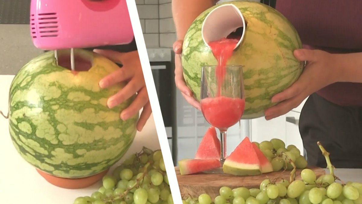Så gör du en härlig vattenmelondrink