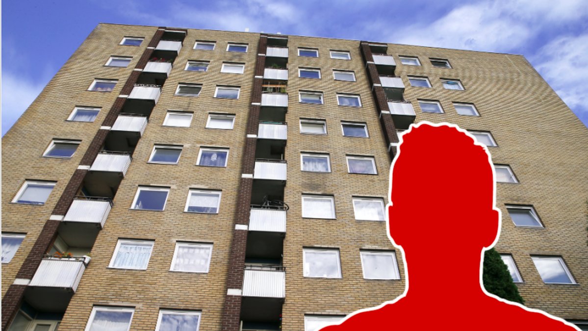 En kvinna skadades svårt när hon flydde från mannen som våldtog henne i hennes bostad.