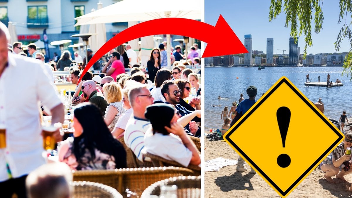 Uteservering och strand