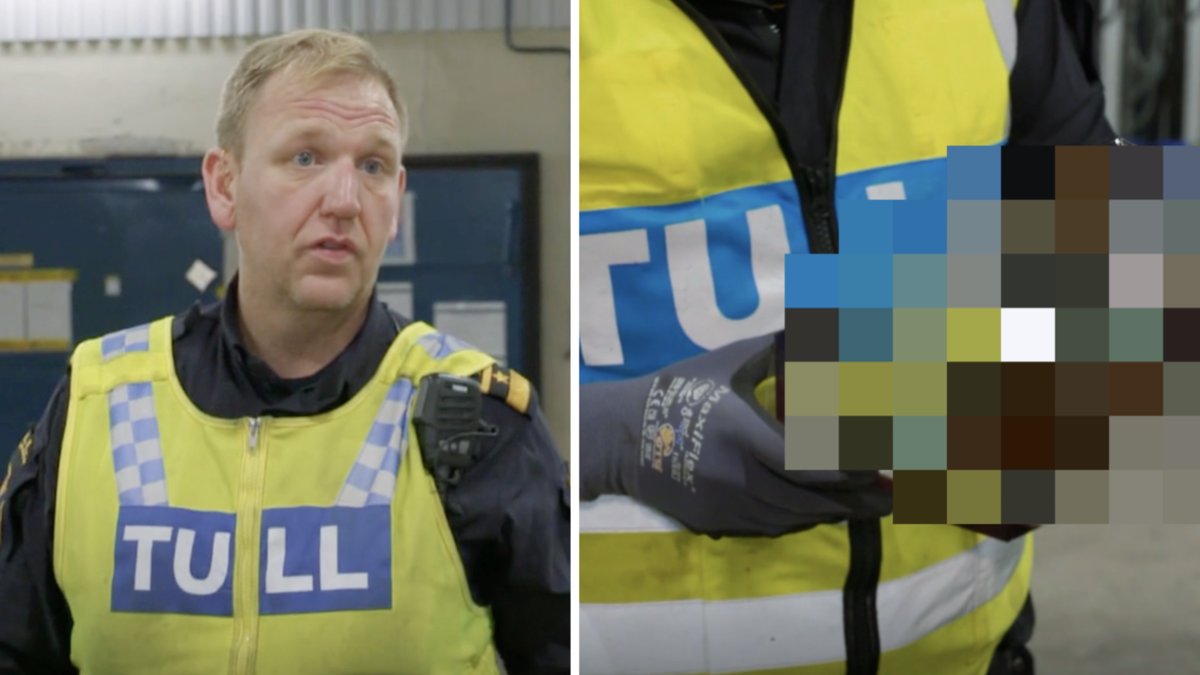 I Gränsbevakarna Sverige gör slinter en tullinspektör på handen...