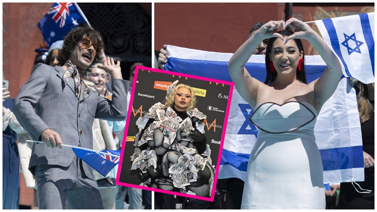 Eurovision-artisterna Go-Jo, Miriana Conte och Yuval Raphael.