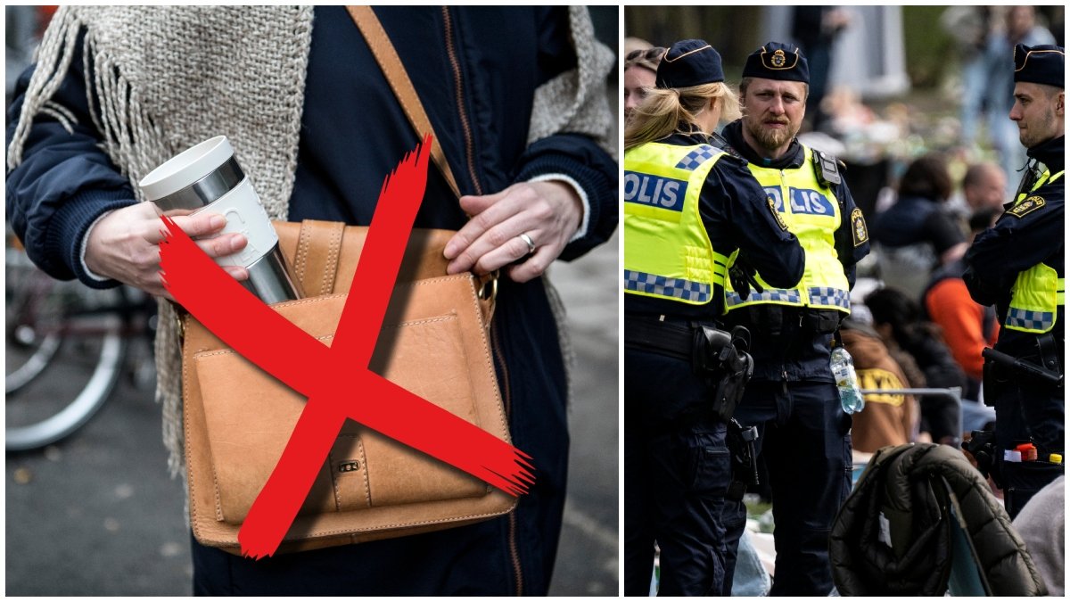 Reglerna för väskförbud har justerats.