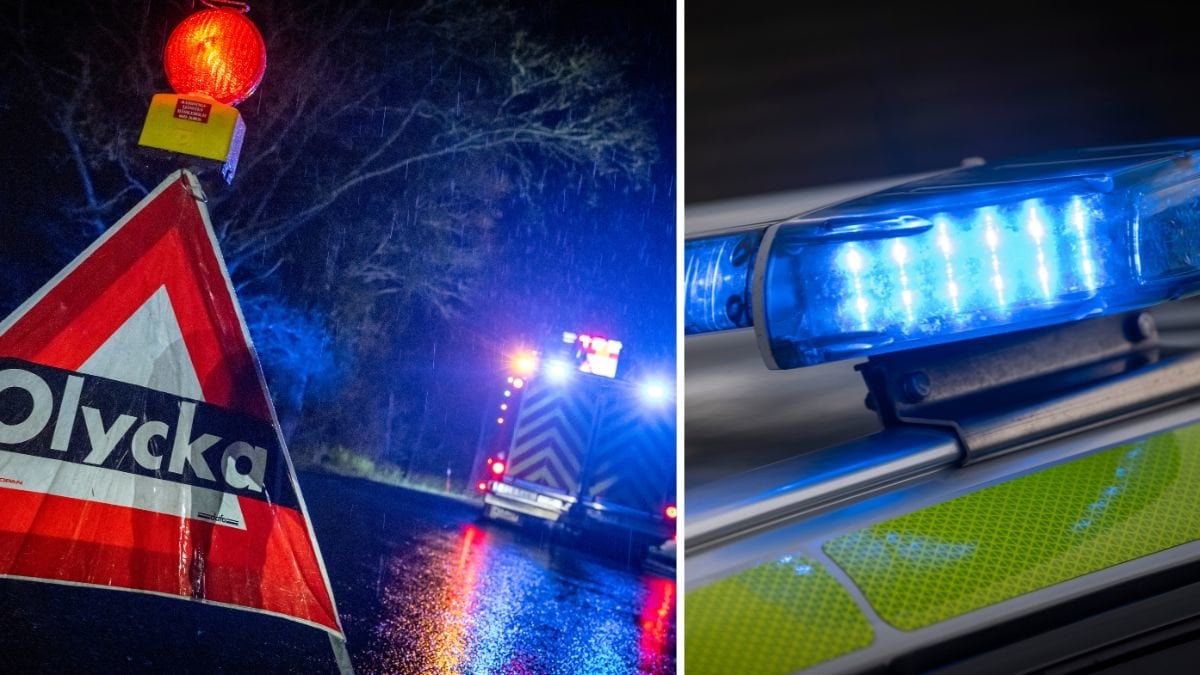 Olycksplats och polissiren.