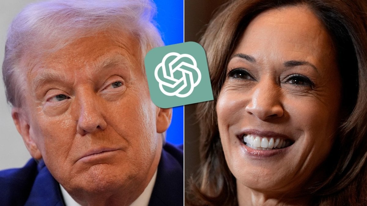 ChatGPT har en tydlig favorit mellan Kamala Harris och Donald Trump inför USA-valet 2024.