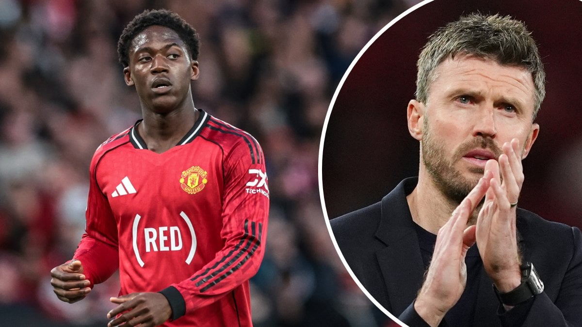 Kobbie Mainoo och Michael Carrick