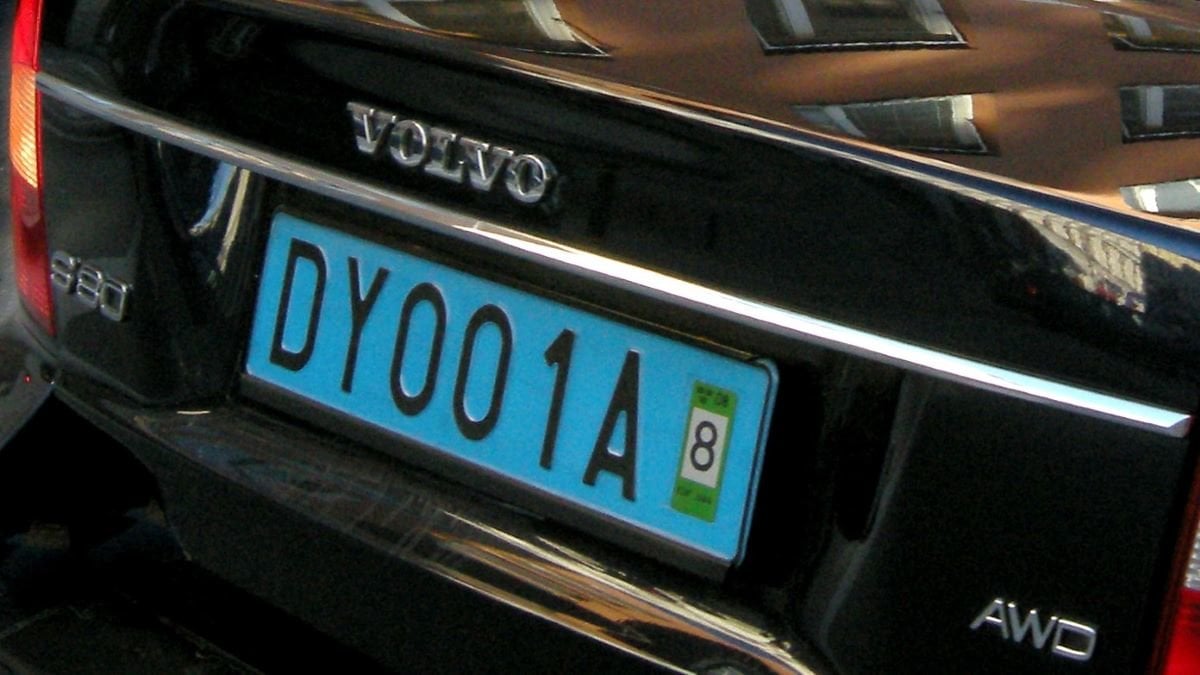 Registreringsskylt B