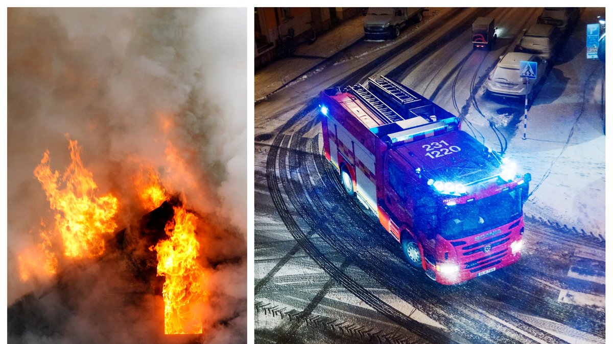 Två personer har omkommit i branden i Umeå.
