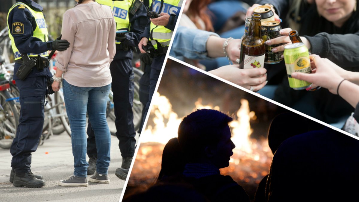 Det här händer om polisen tar dig om du dricker alkohol utomhus på valborg