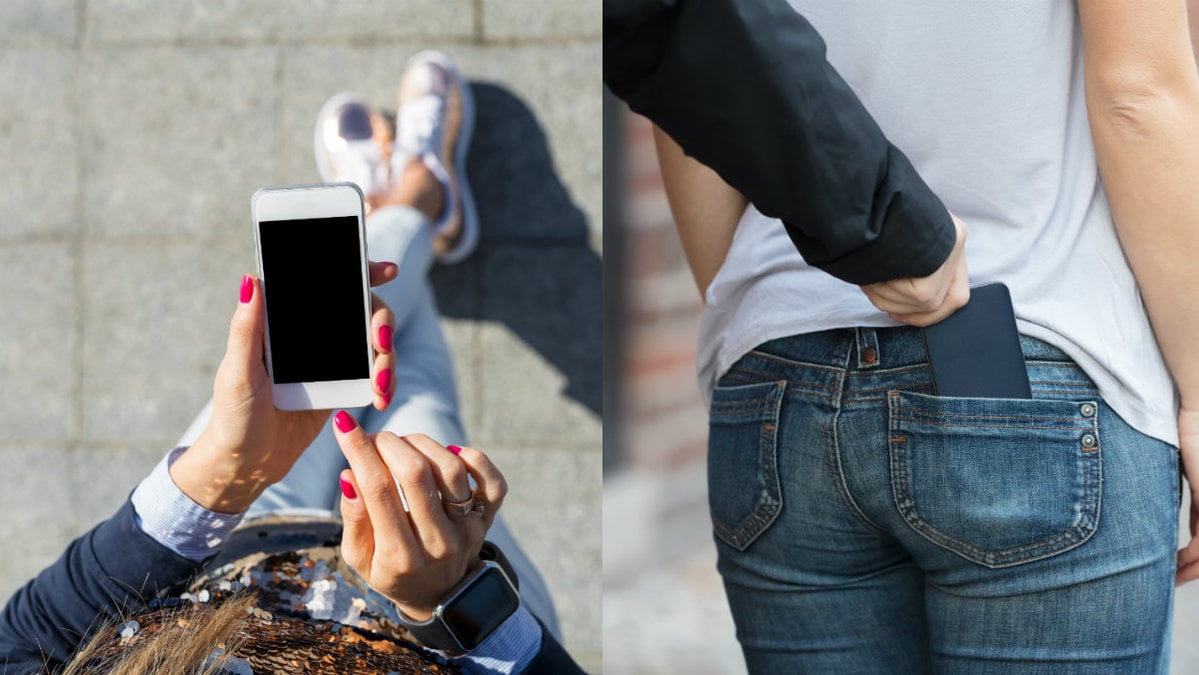 Iphone, en stulen mobil.