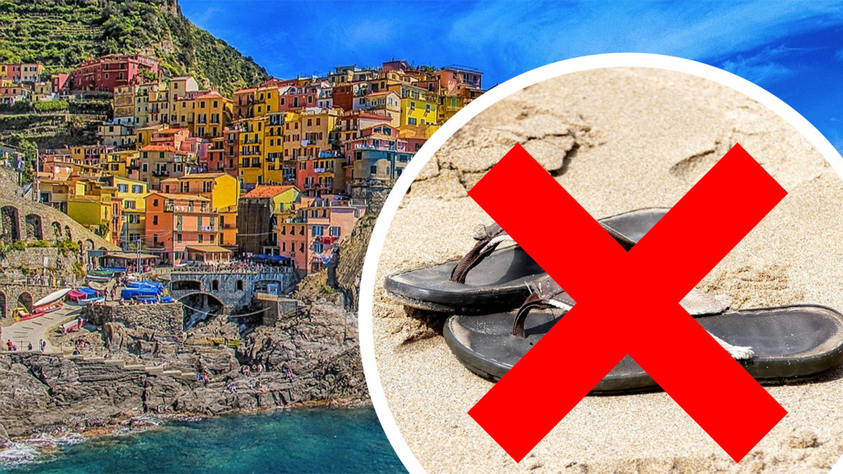 Cinque Terre, flipflops