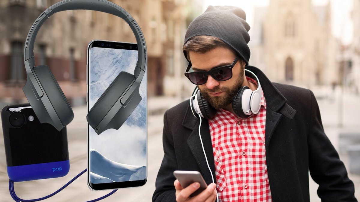 Polaroid Pop, Samsung Galaxy S8, Sony hörlurar på rea