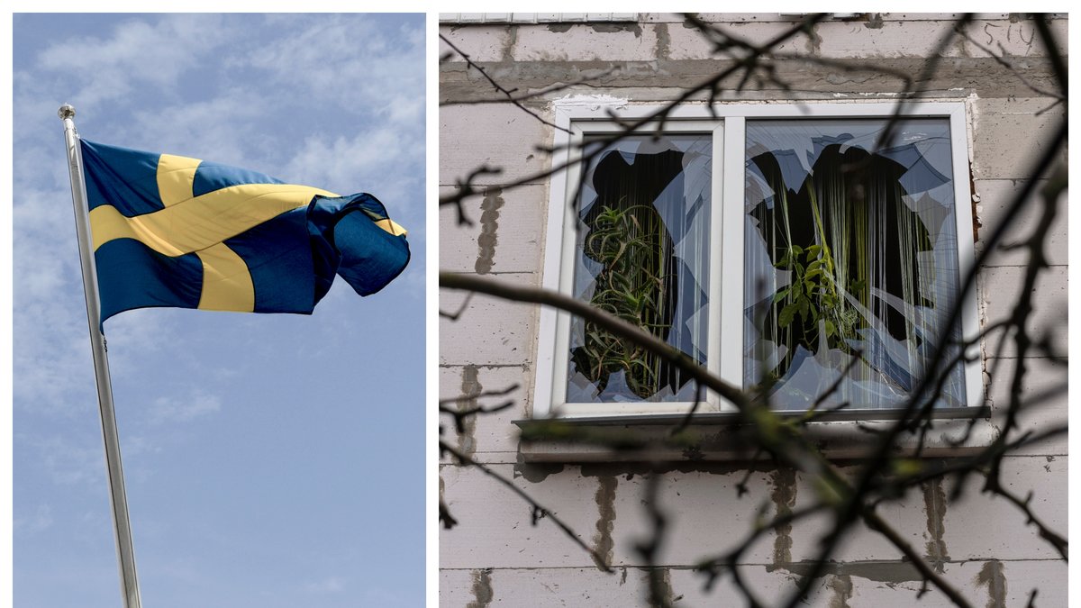 Invånare flyr Gammalsvenskby i Ukraina.