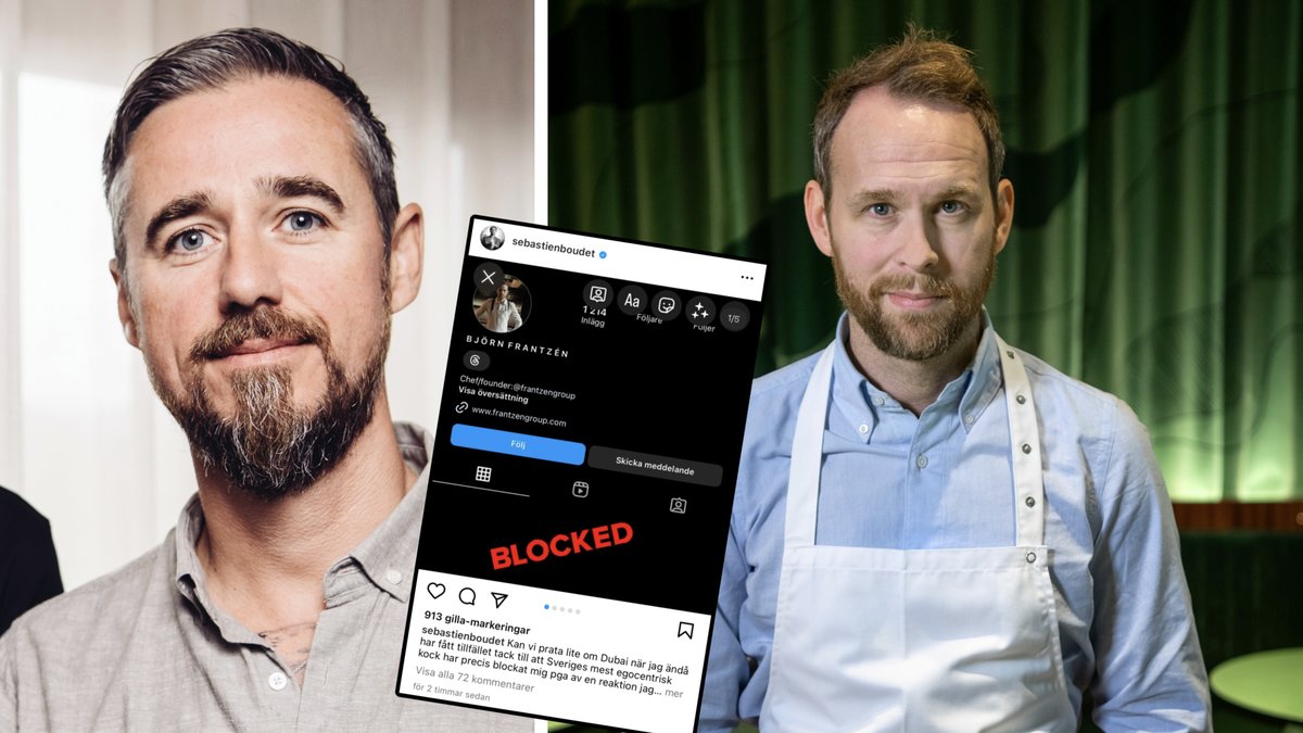 Sébastien Boudet och Björn Frantzén har hamnat i en hätsk ordväxling.
