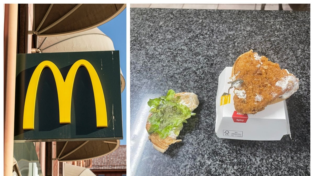 Familjen fick en överraskning när de åt sin måltid från McDonald's.