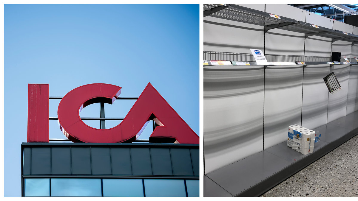 Ica-butik inför ransonering.