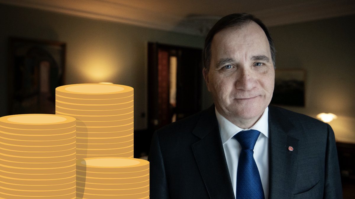 Så mycket mer i lön har Löfven sedan han tillträdde som statsminister