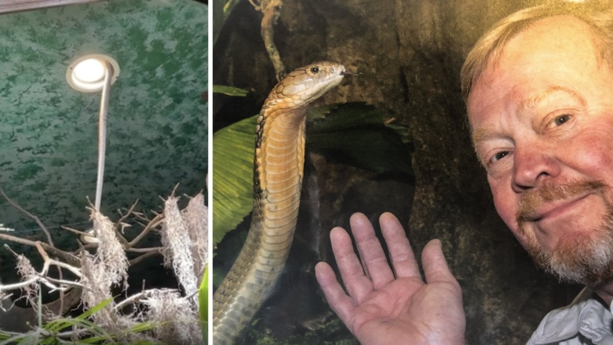 Skansens Jonas Wahlström tillsammans med den försvunne Sir Väs.
