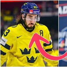 Mika Zibanejad i samband med Four Nations.