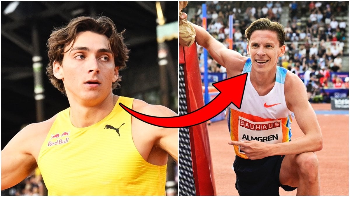 Mondo Duplantis och Andreas Almgren