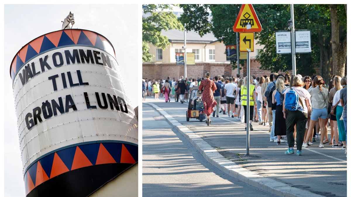 Köerna har ringlat sig långa utanför Gröna Lund.