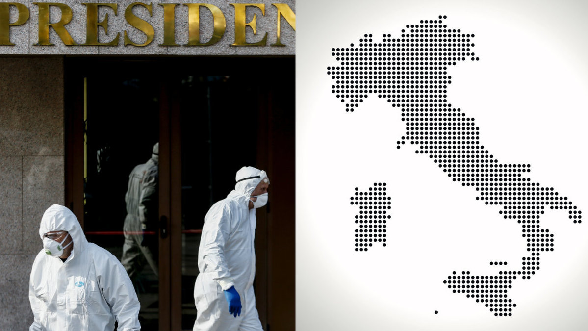 Italien:130 döda i coronaviruset sedan igår.