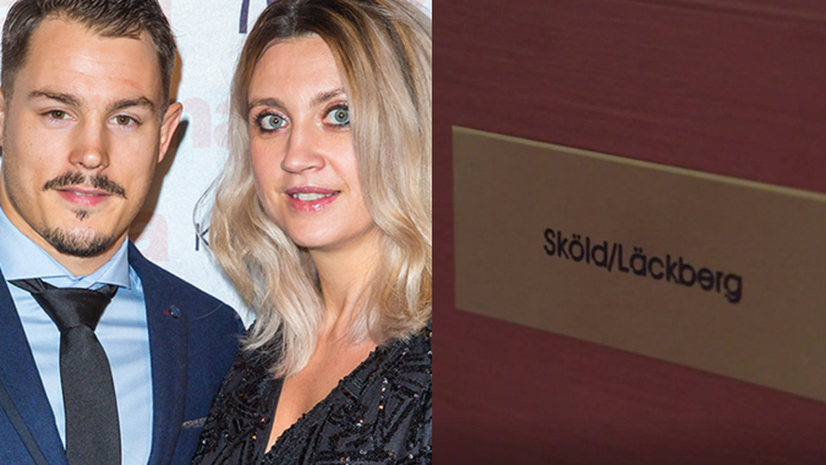 Camilla Läckberg och Simon Sköld visar drömlägenheten.
