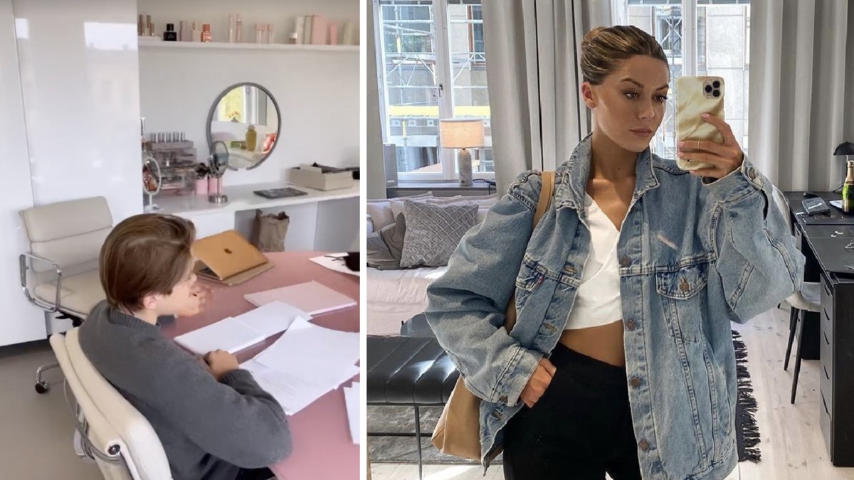 Här dyker Theo Wahlgren upp på Caia Cosmetics kontor