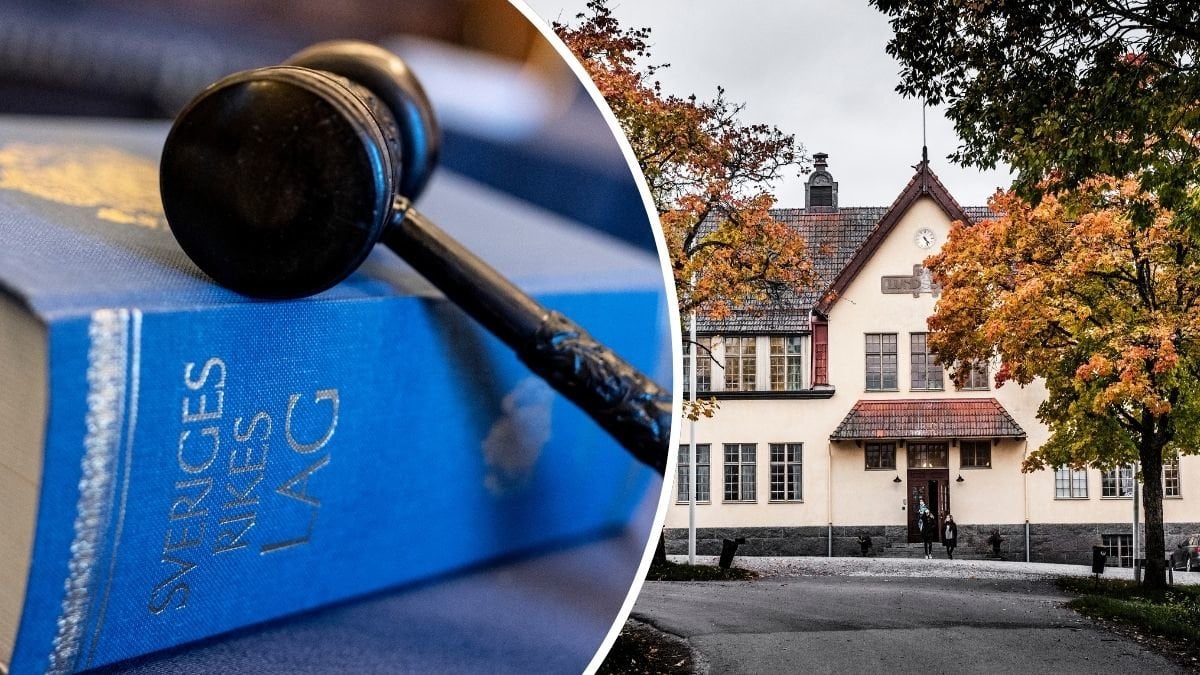 Lagbok till vänster, Lundsbergs byggnad till höger.