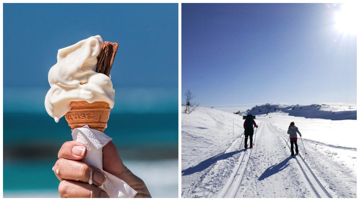 Trots den tidigare veckans värmebölja, snöade det imorse snöade i Katterjåck. 
