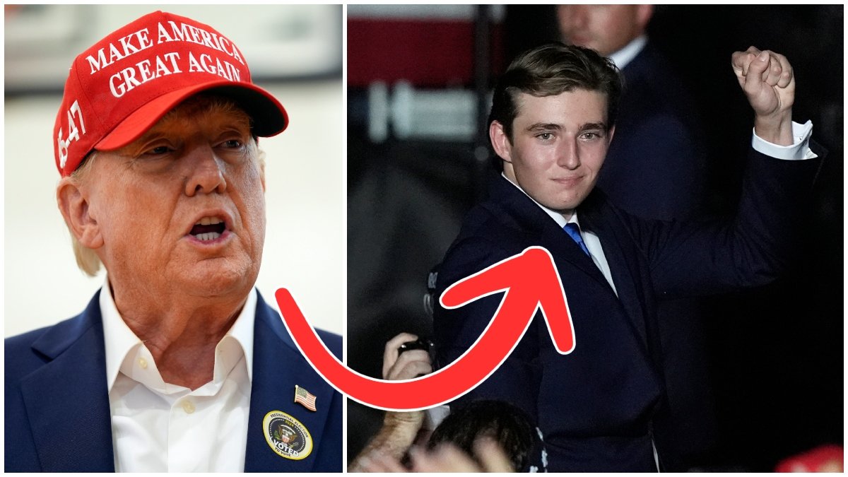 Donald Trump är pappa till Barron Trump. 