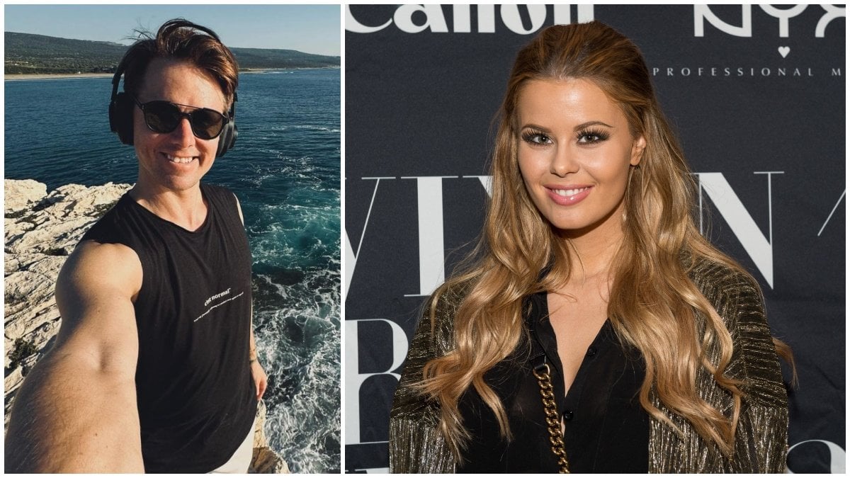 Jon Olsson är tillsammans med norska Annette Haga.