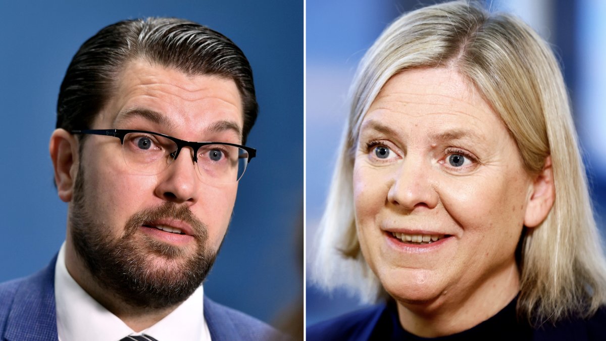 Jimmie Åkesson (SD) och Magdalena Andersson (S).
