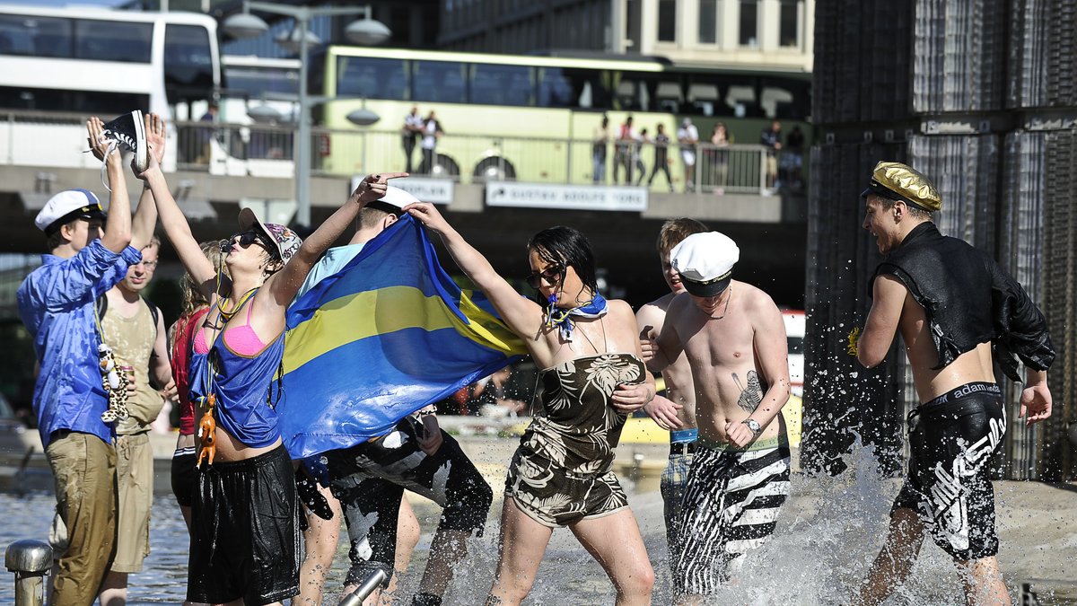 Studentfirande i Stockholm
